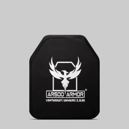 AR500 Armor Level III Lightweight UHMWPE Body Armor 10" x 12"