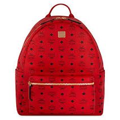MCM Stark Classic Backpack in Red