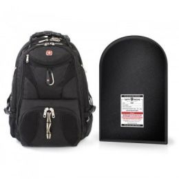 SWISSGEAR SCANSMART BACKPACK + LEVEL IIIA 12 X 16â€ BULLETPROOF INSERT PACKAGE