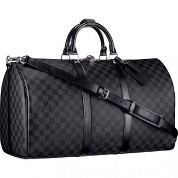 Louis Vuitton Keepall Bandouliere Damier Cobalt 55 Black/Cobalt - US