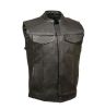 Talos Ballistics NIJ IIIA Bulletproof Menâ€™s Rebel OC Leather Biker Vest